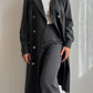 Pure wool grey long blazer