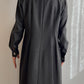 Pure wool grey long blazer