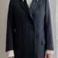 Pure wool blue pinstripe blazer