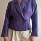 Pure linen purple jacket