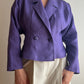 Pure linen purple jacket