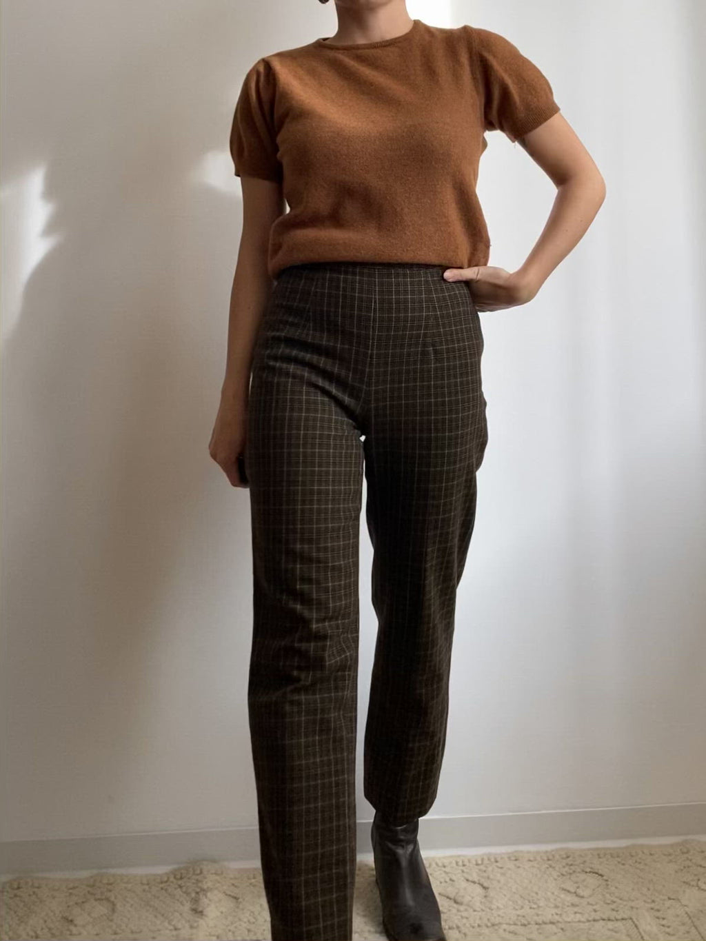 Pantaloni in misto lana