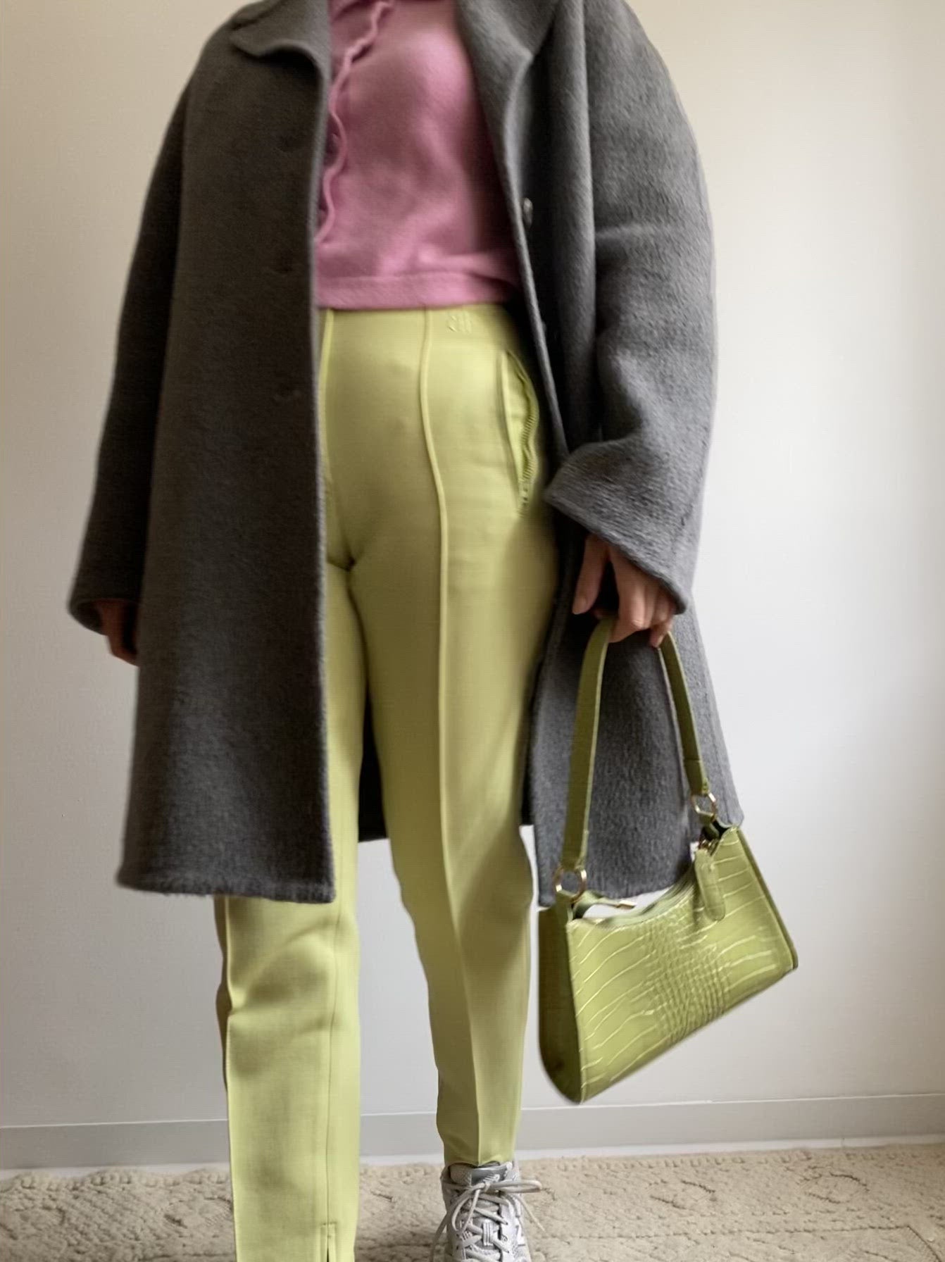 Cappotto in alpaca e lana Loro Piana