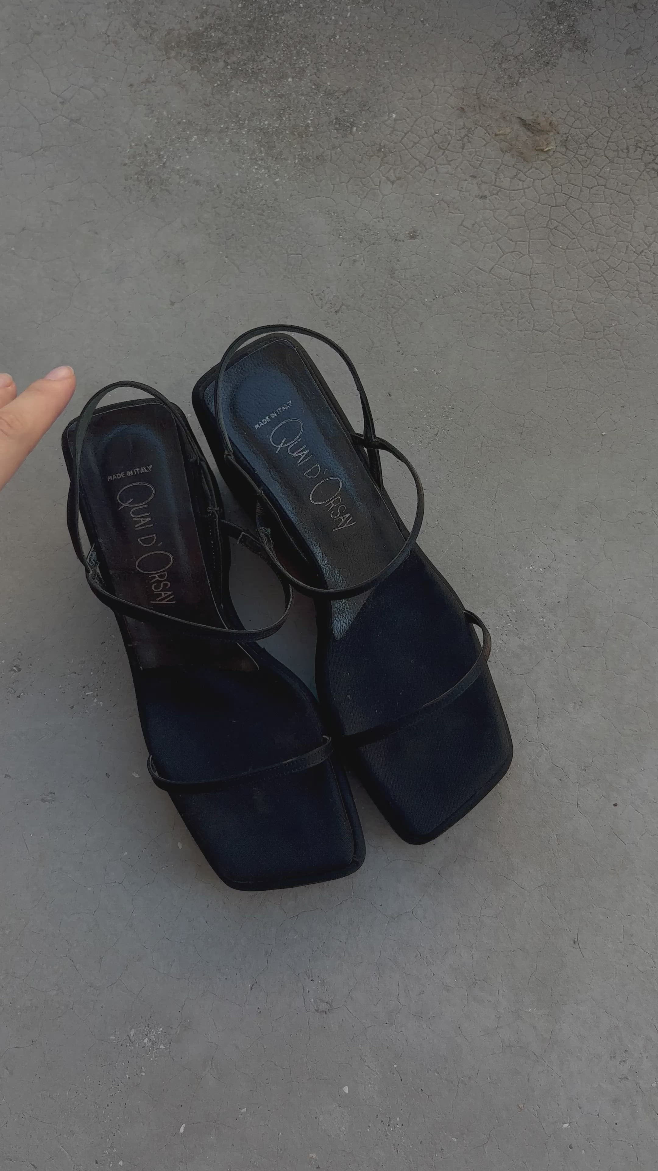 Vintage black sandals