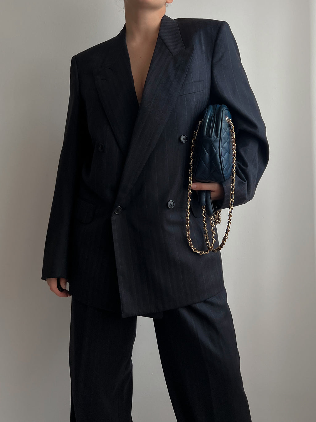 Pure virgin wool double breast suit