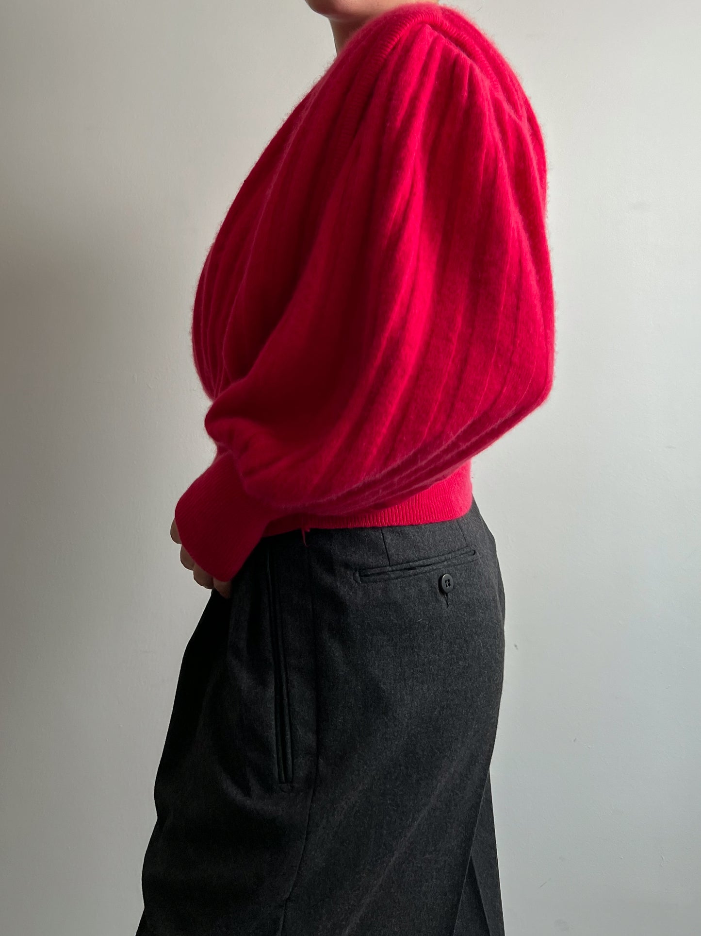 Angora and wool strawberry pull