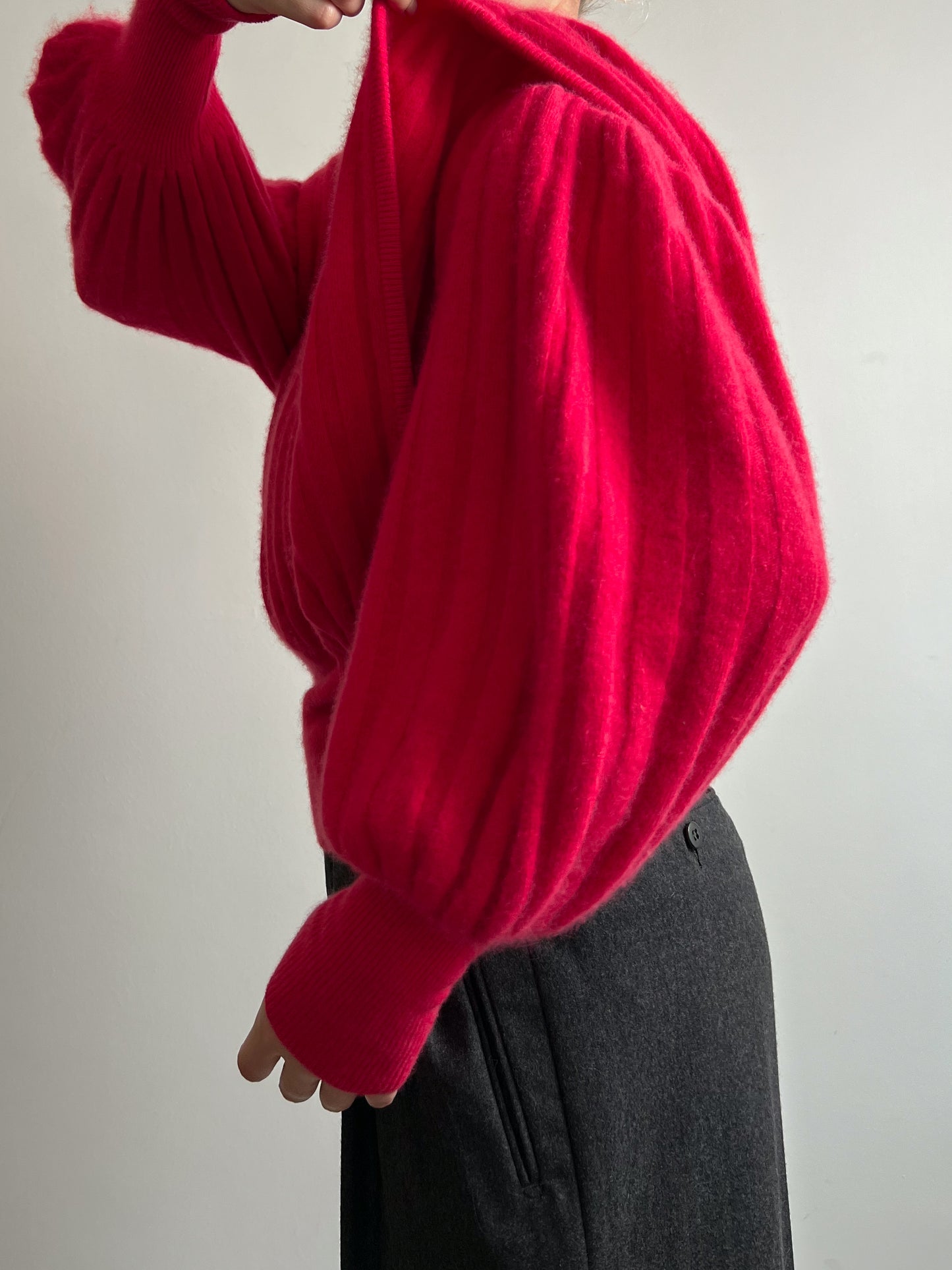 Angora and wool strawberry pull