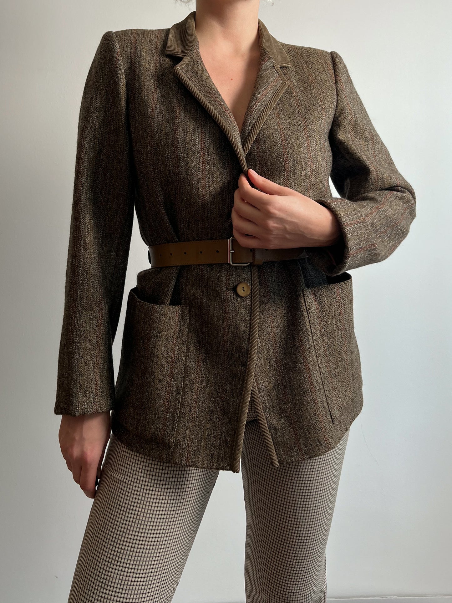 Max Mara pure wool melange blazer