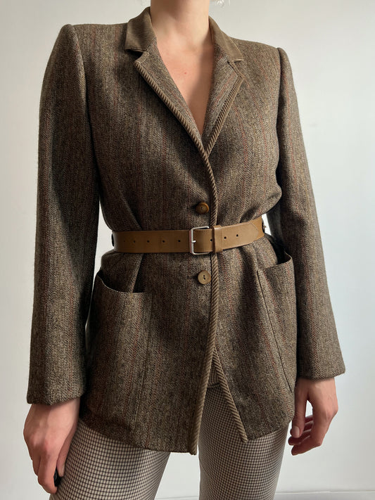 Max Mara pure wool melange blazer