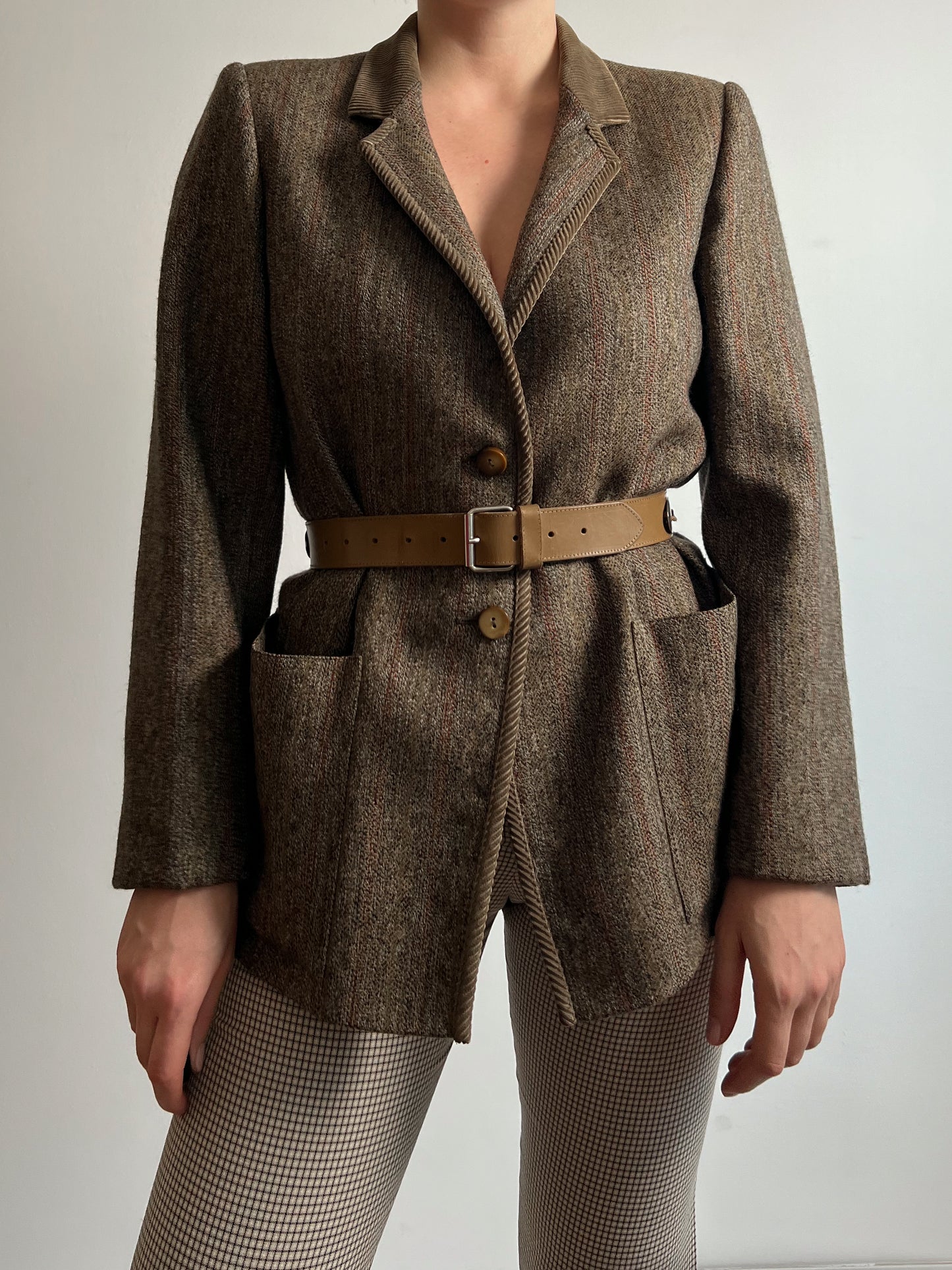 Max Mara pure wool melange blazer