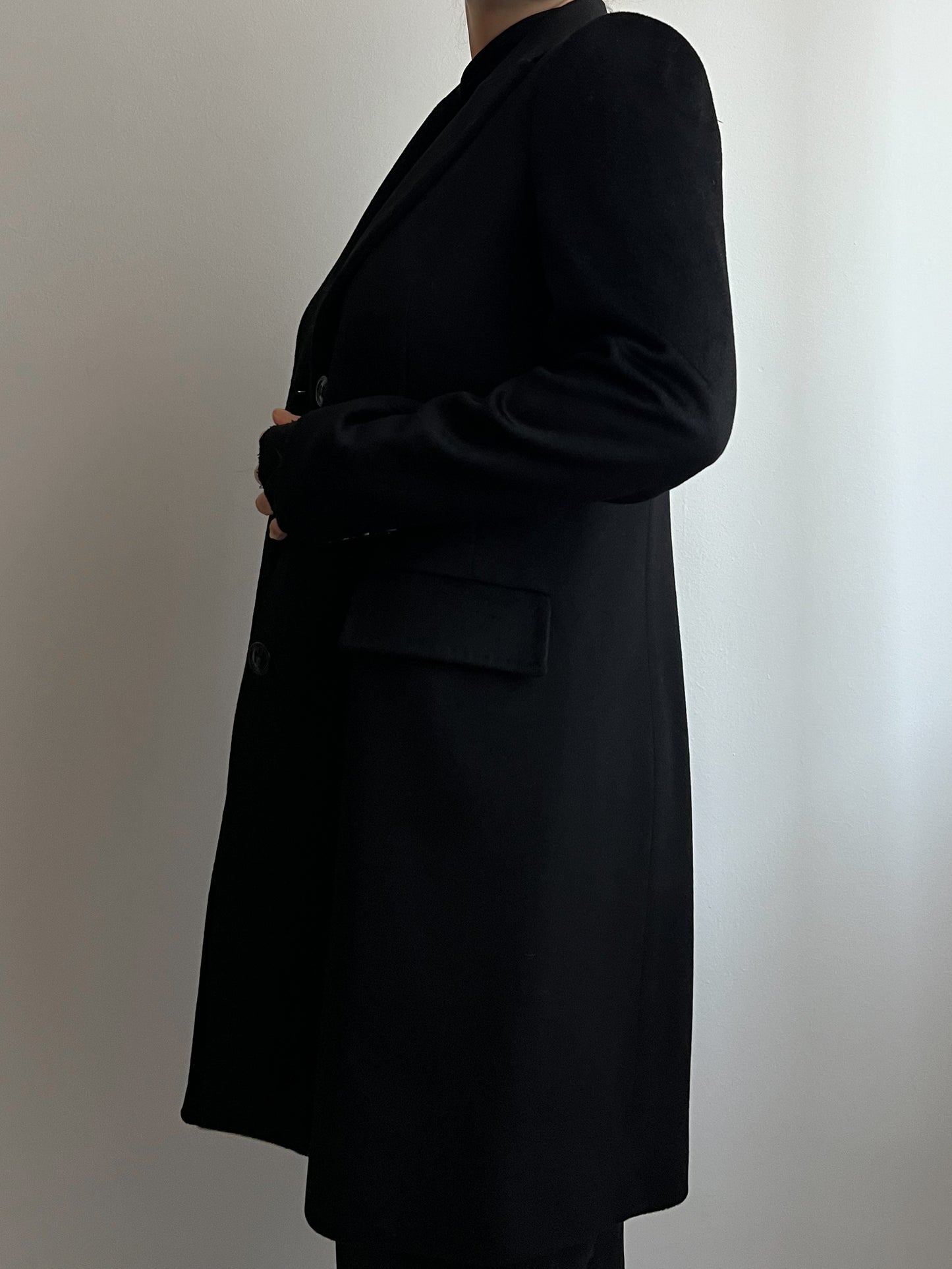 Marella pure wool black coat