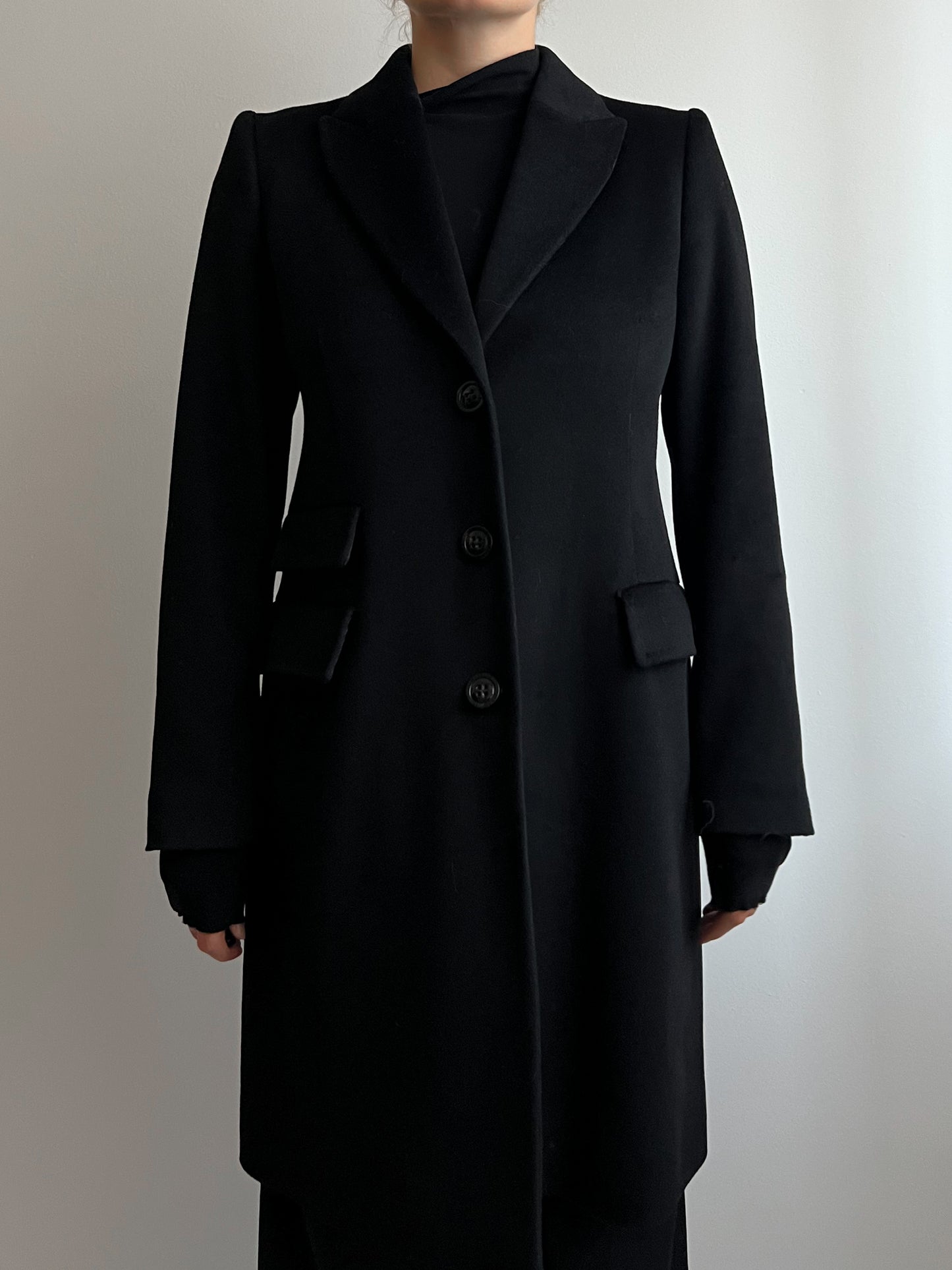 Marella pure wool black coat