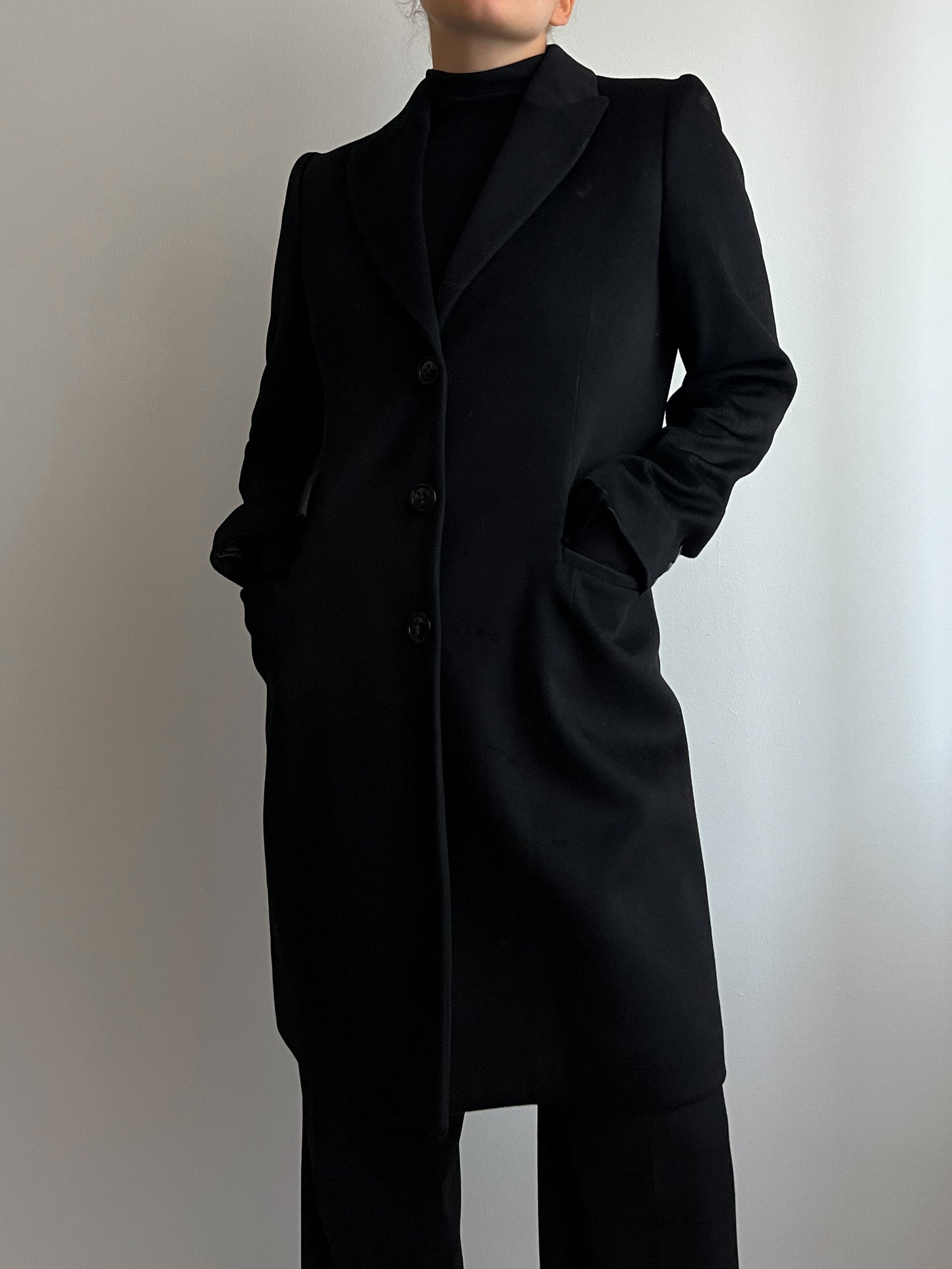 Marella pure wool black coat