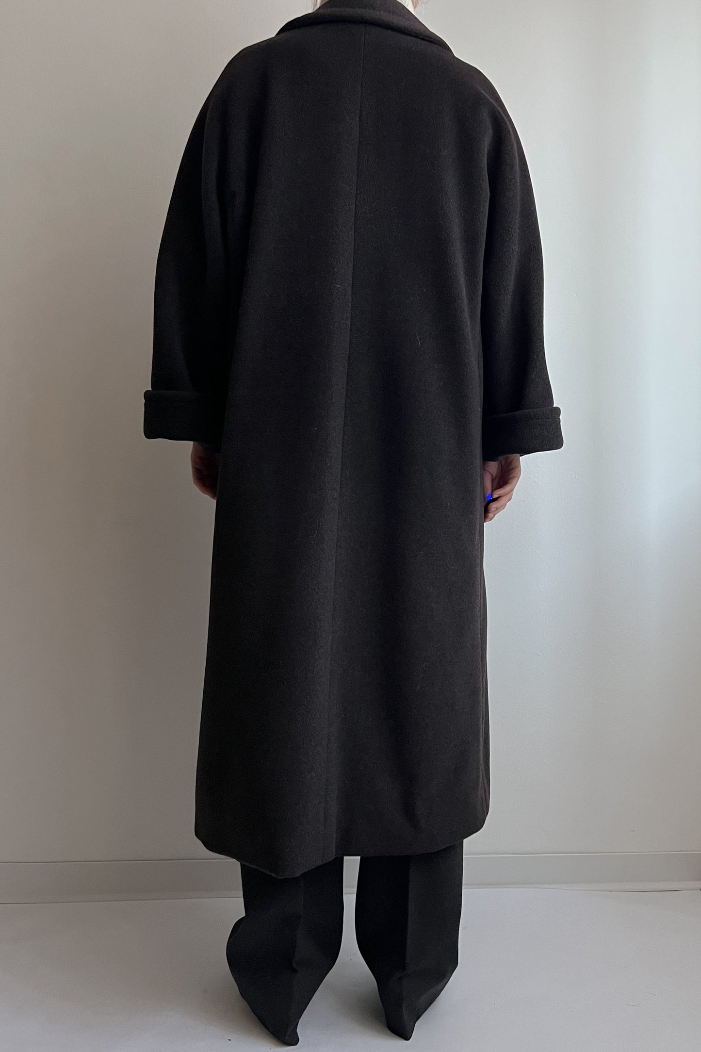 Marina Rinaldi wool and cashmere grey long coat