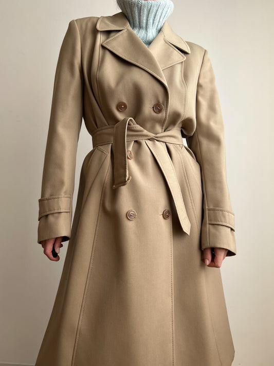 Trench beige doppiopetto