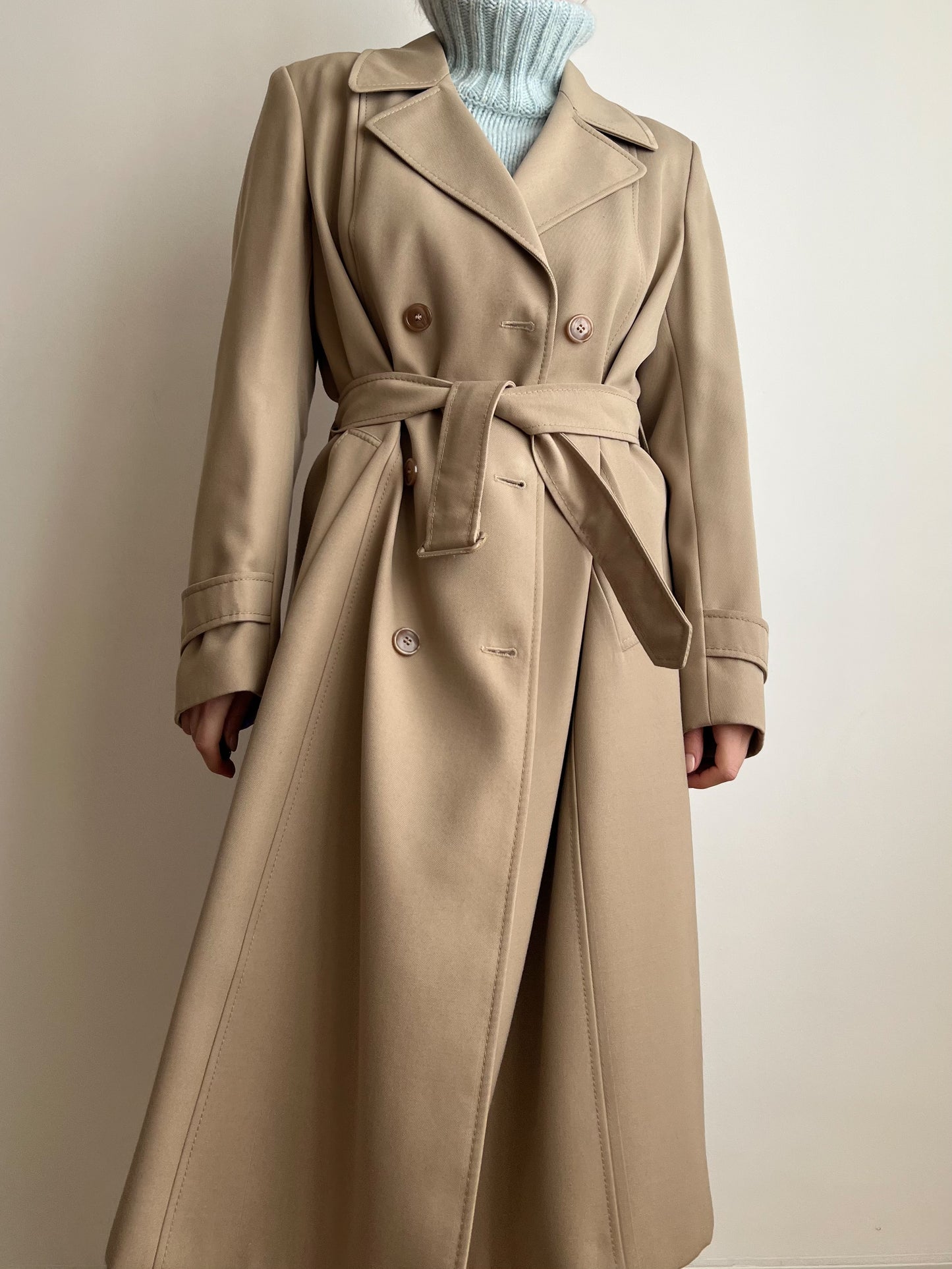 Trench beige doppiopetto