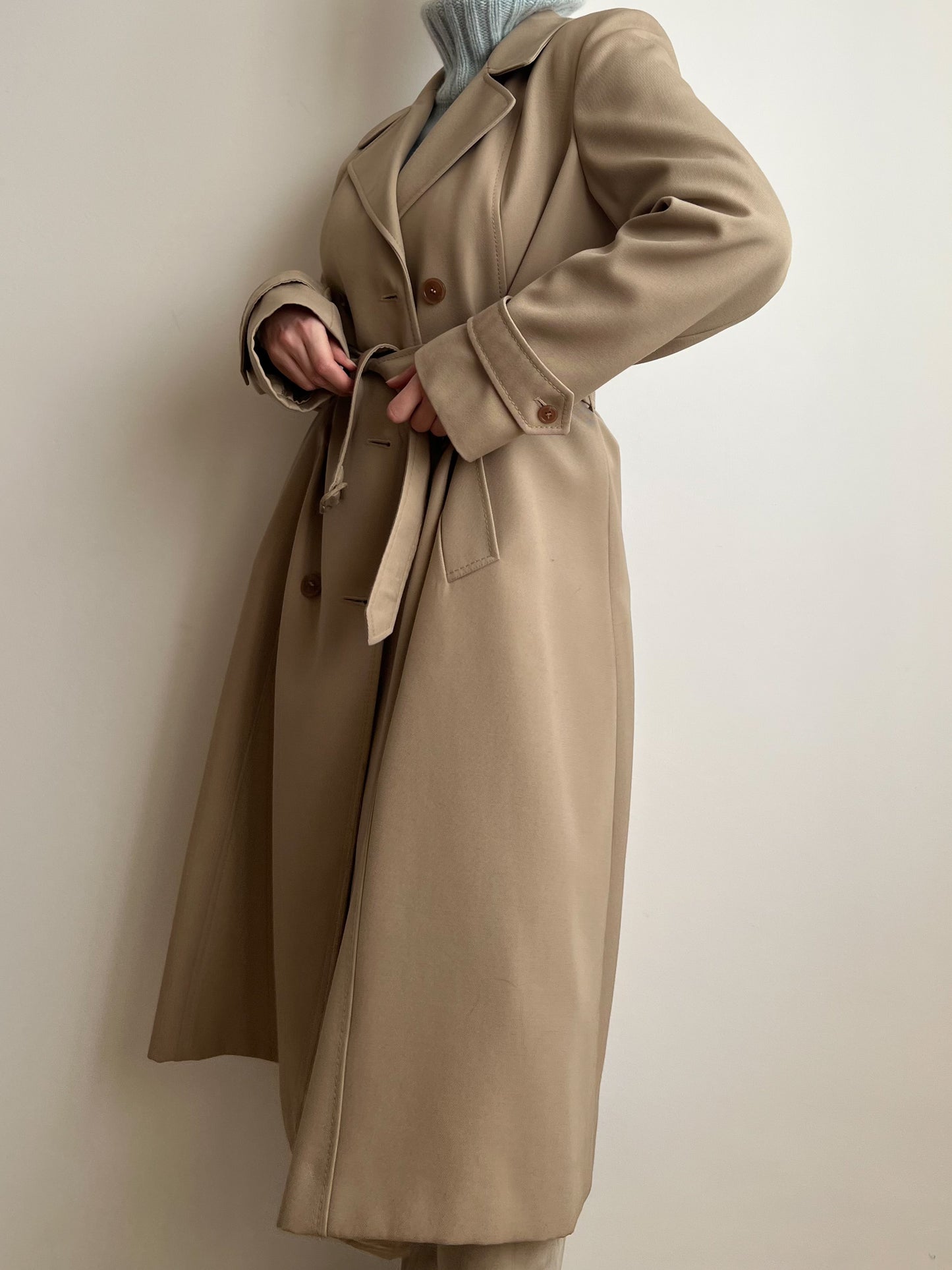 Trench beige doppiopetto