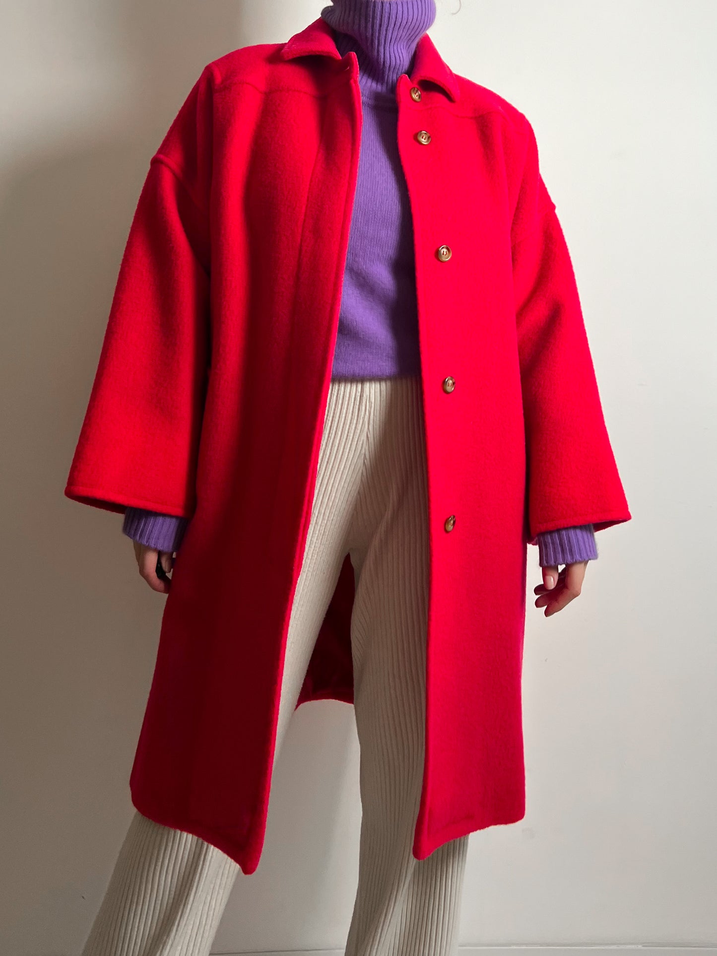 Marella pure virgin wool strawberry coat