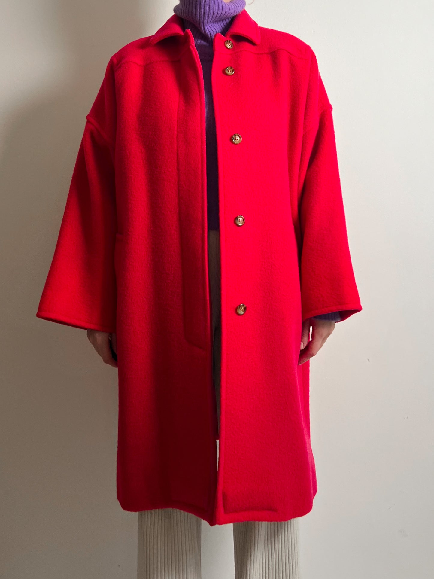 Marella pure virgin wool strawberry coat