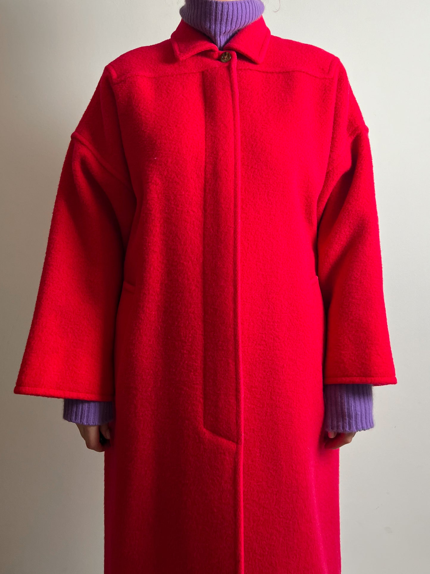 Marella pure virgin wool strawberry coat