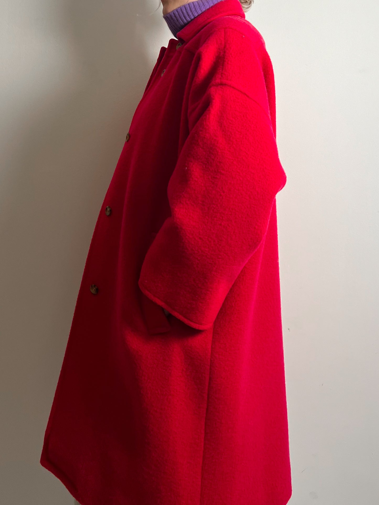 Marella pure virgin wool strawberry coat