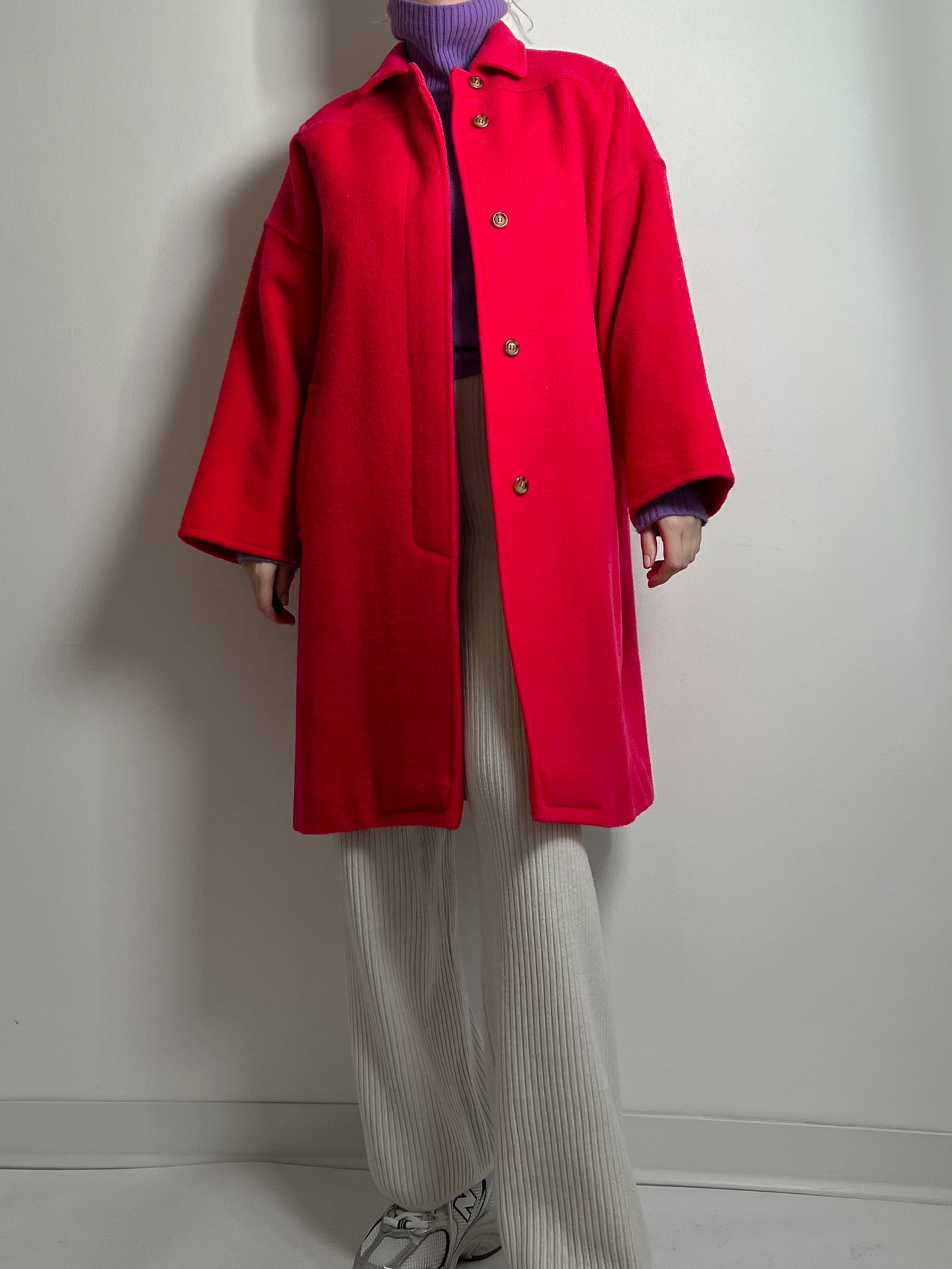 Marella pure virgin wool strawberry coat