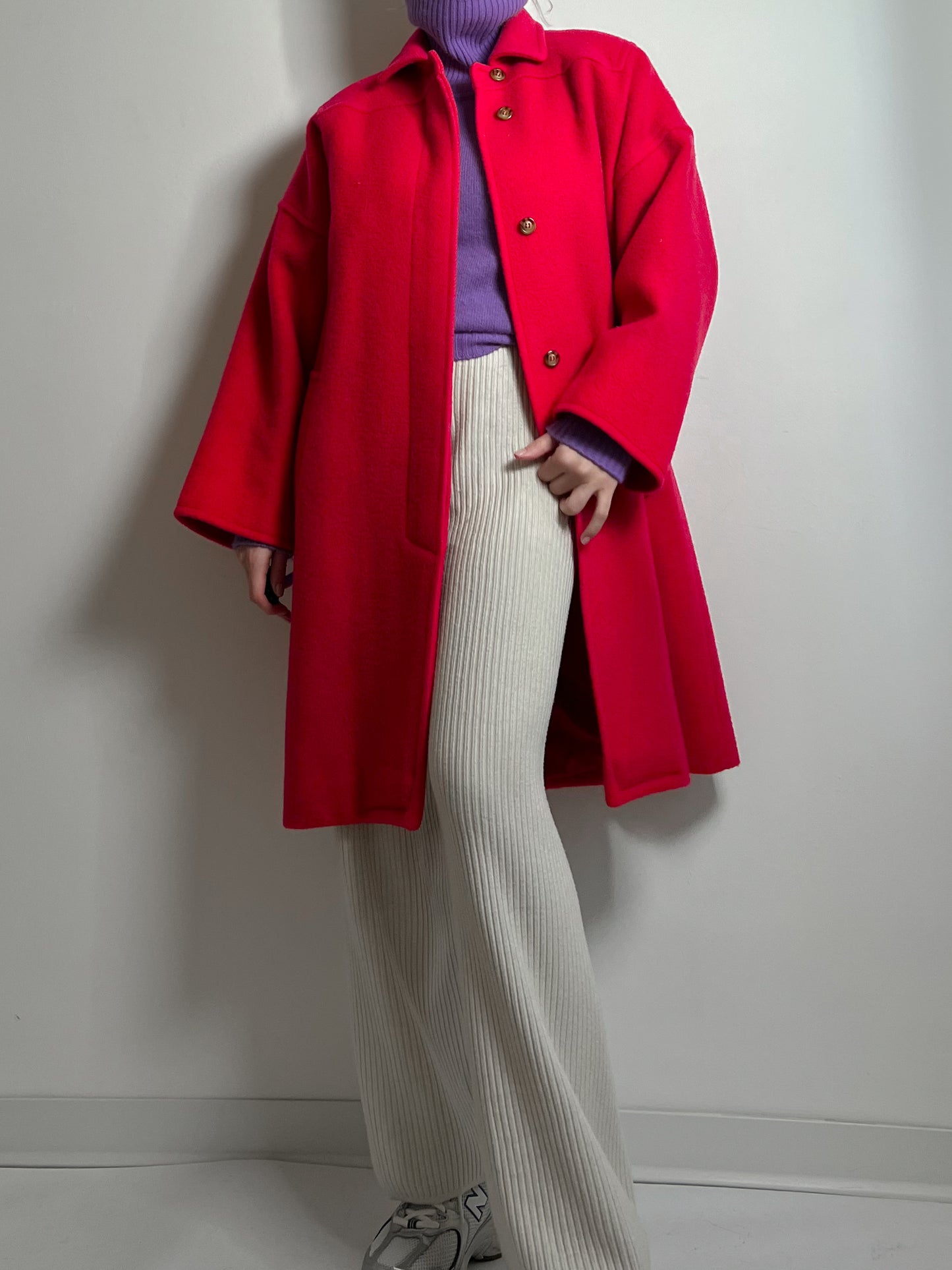 Marella pure virgin wool strawberry coat