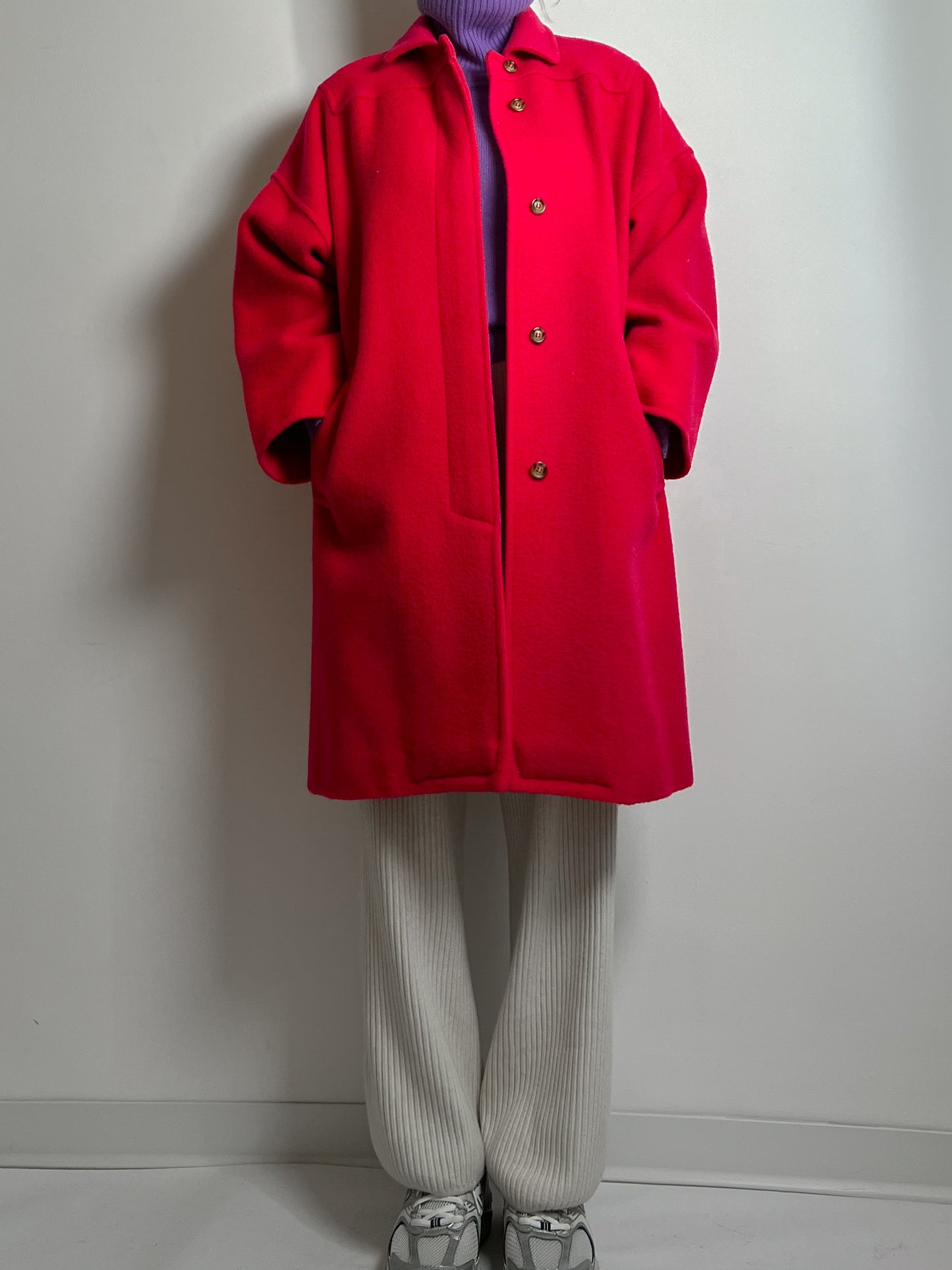 Marella pure virgin wool strawberry coat