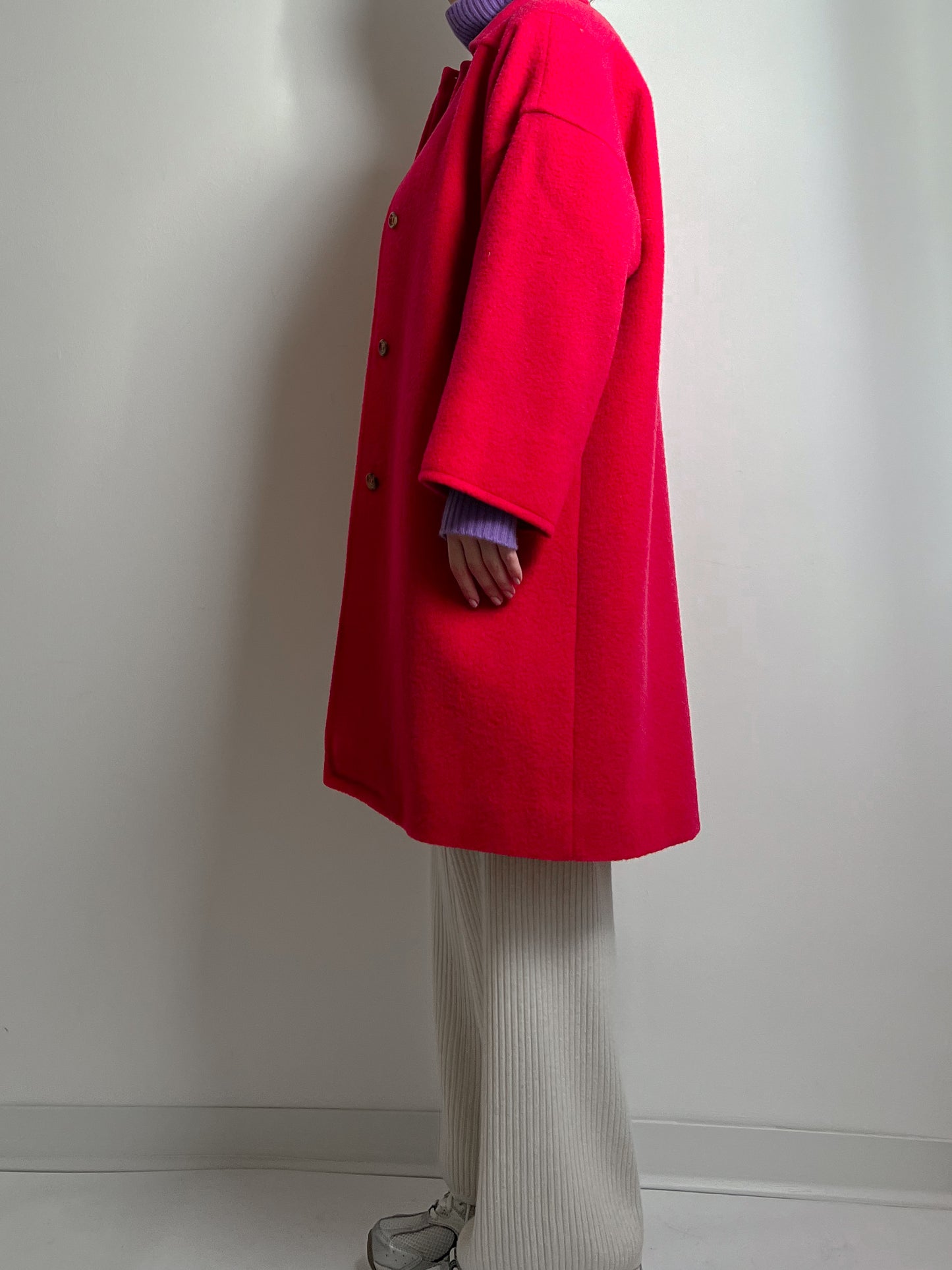 Marella pure virgin wool strawberry coat