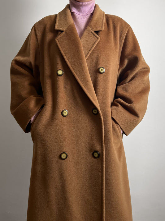 Piacenza pure virgin wool camel coat