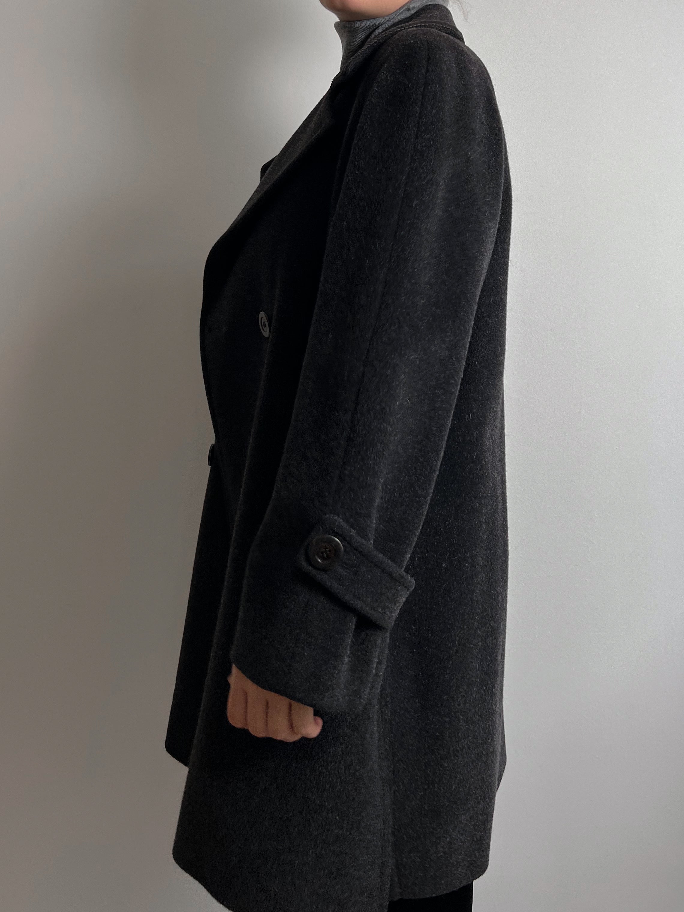 Wool and moahir grey caban