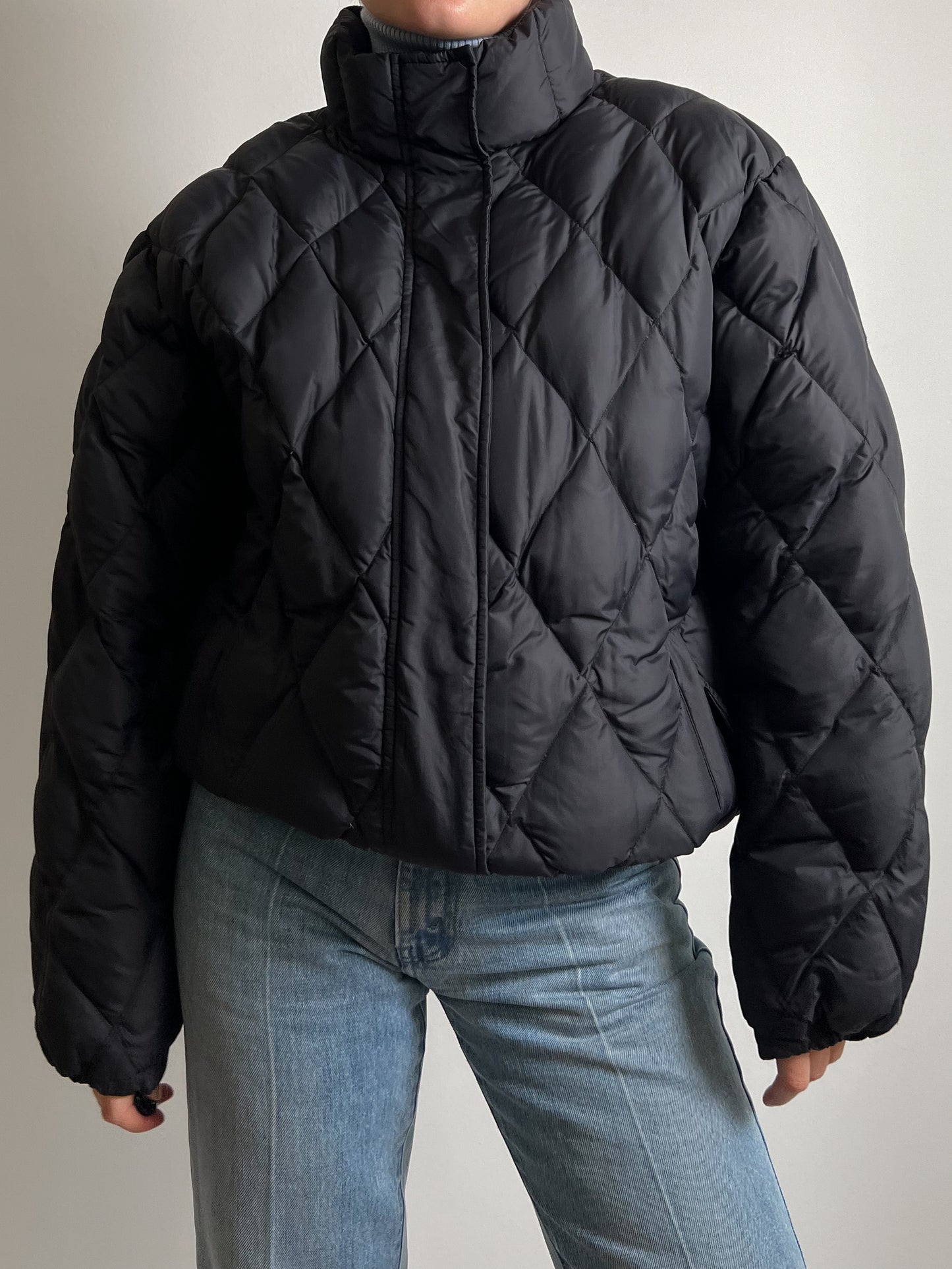 Black puffer jacket