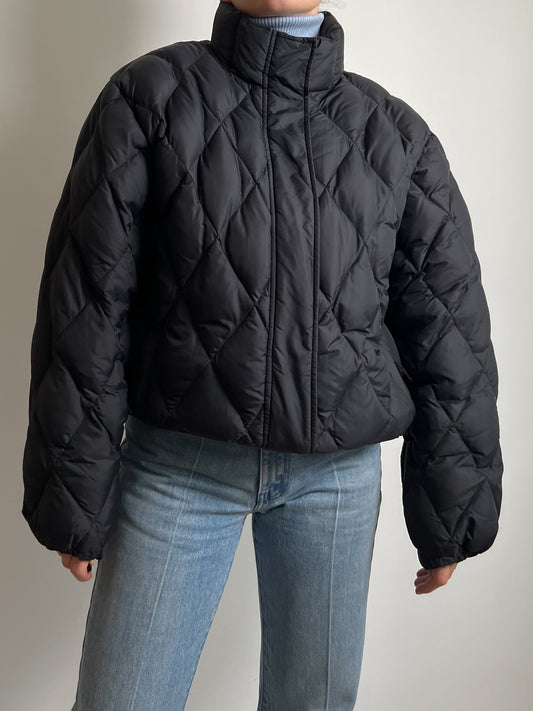 Black puffer jacket