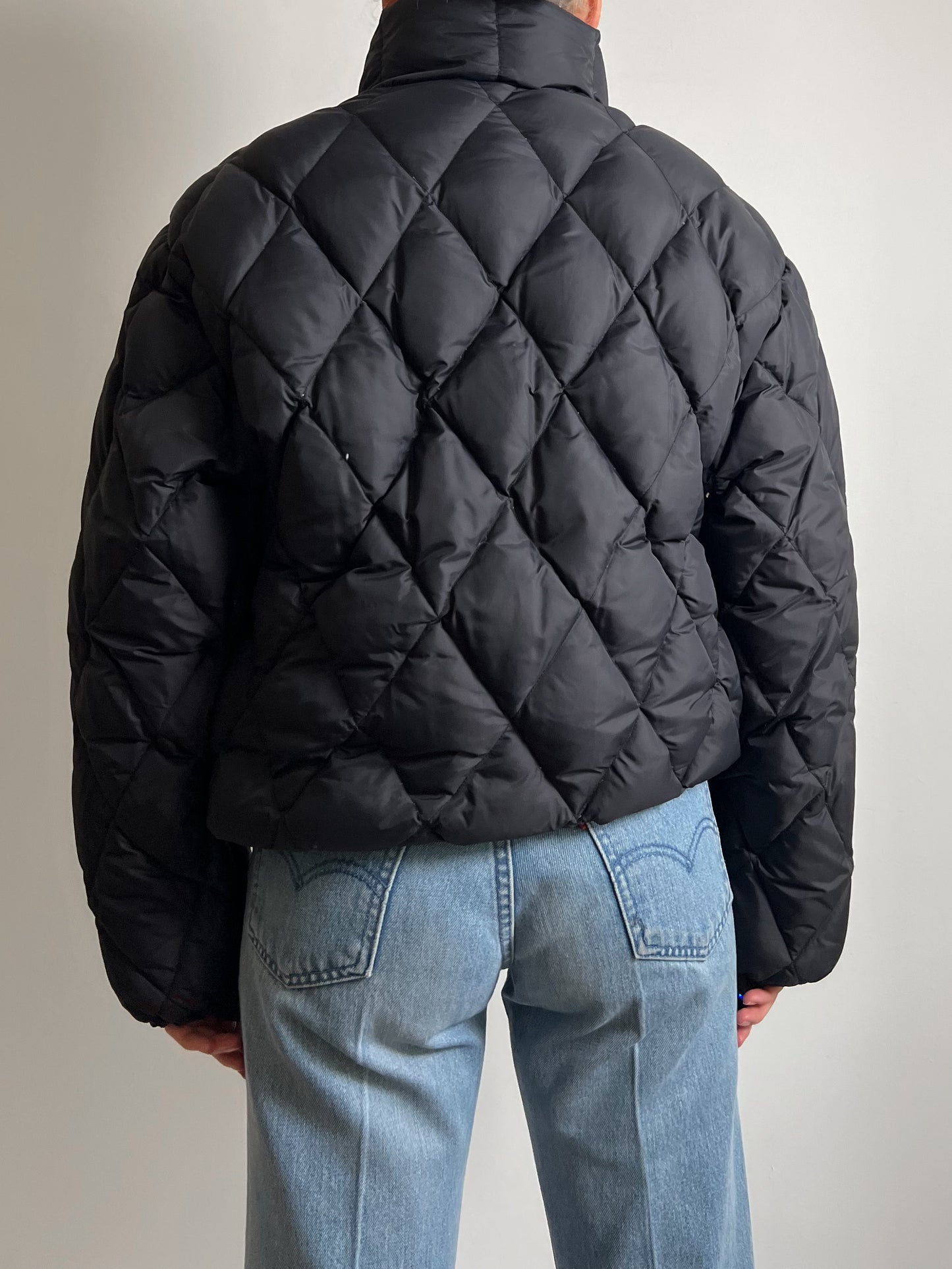 Black puffer jacket