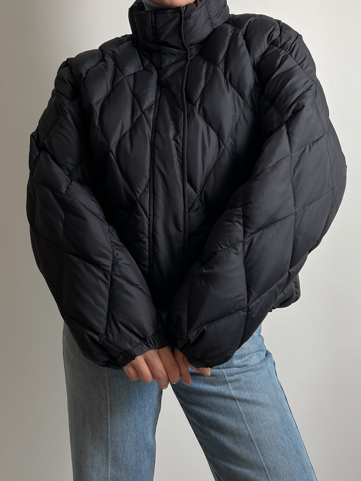 Black puffer jacket