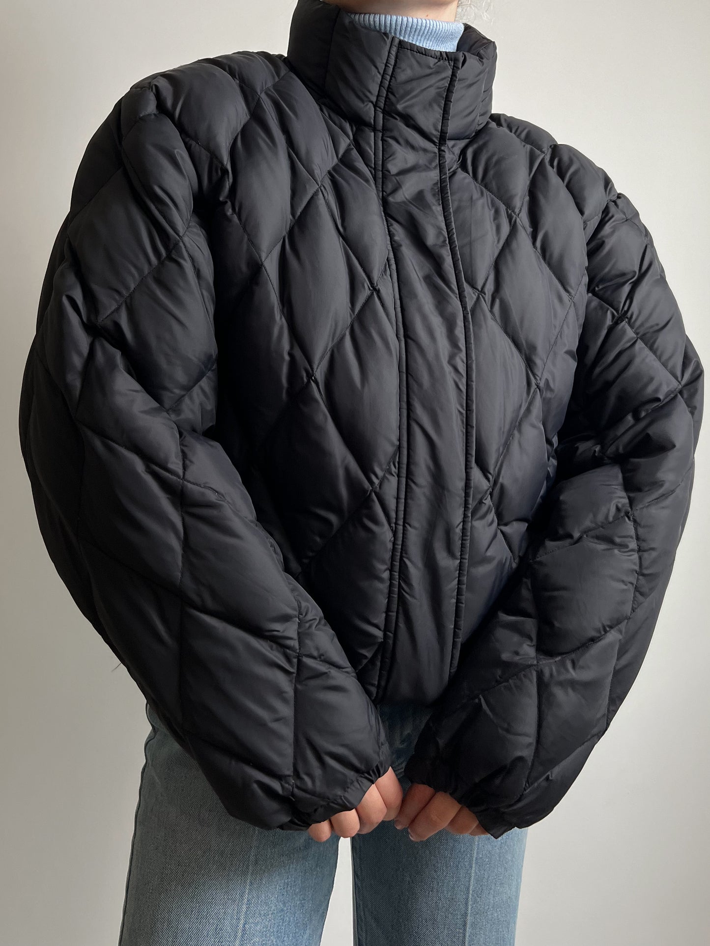 Black puffer jacket