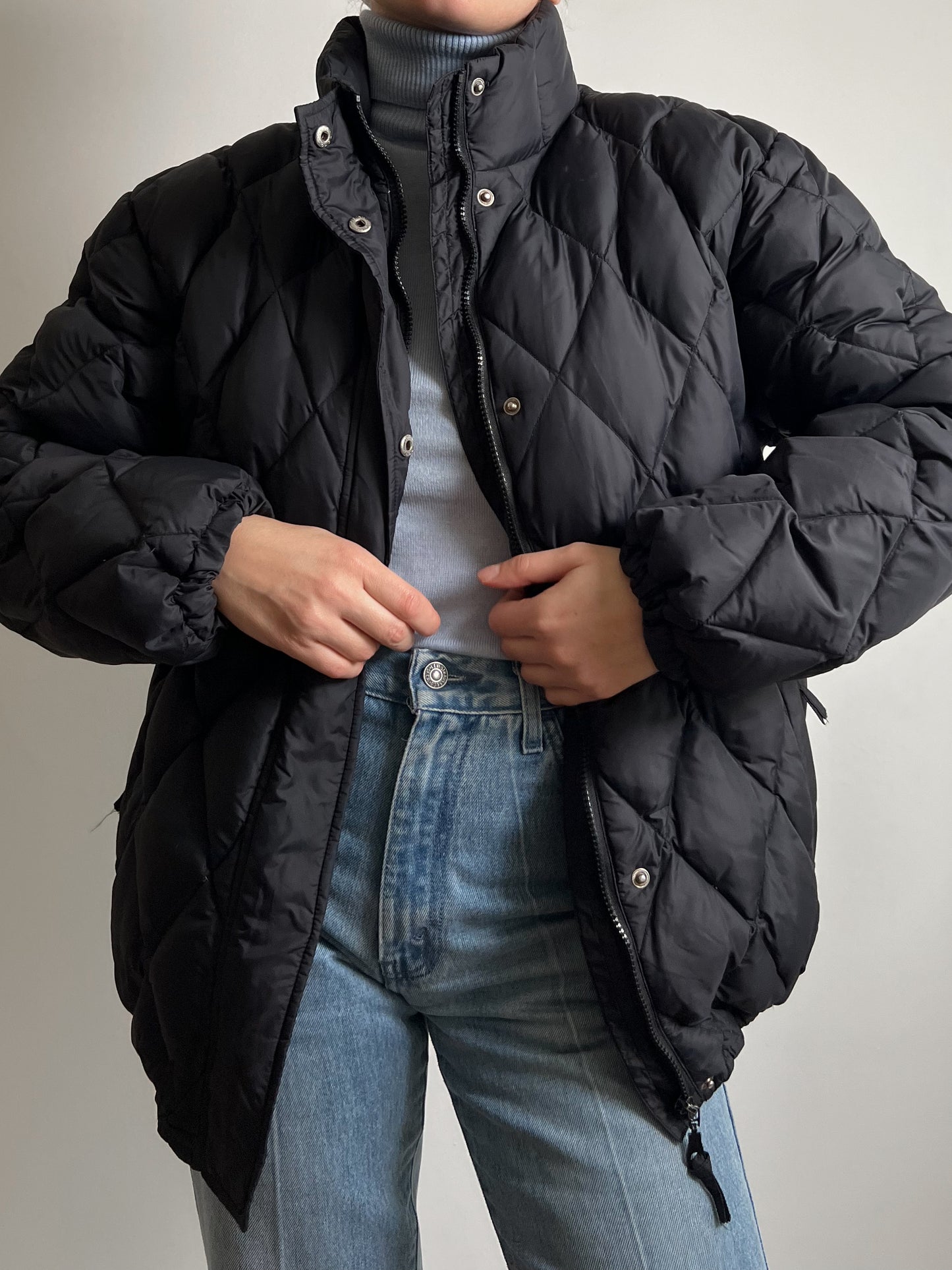 Black puffer jacket