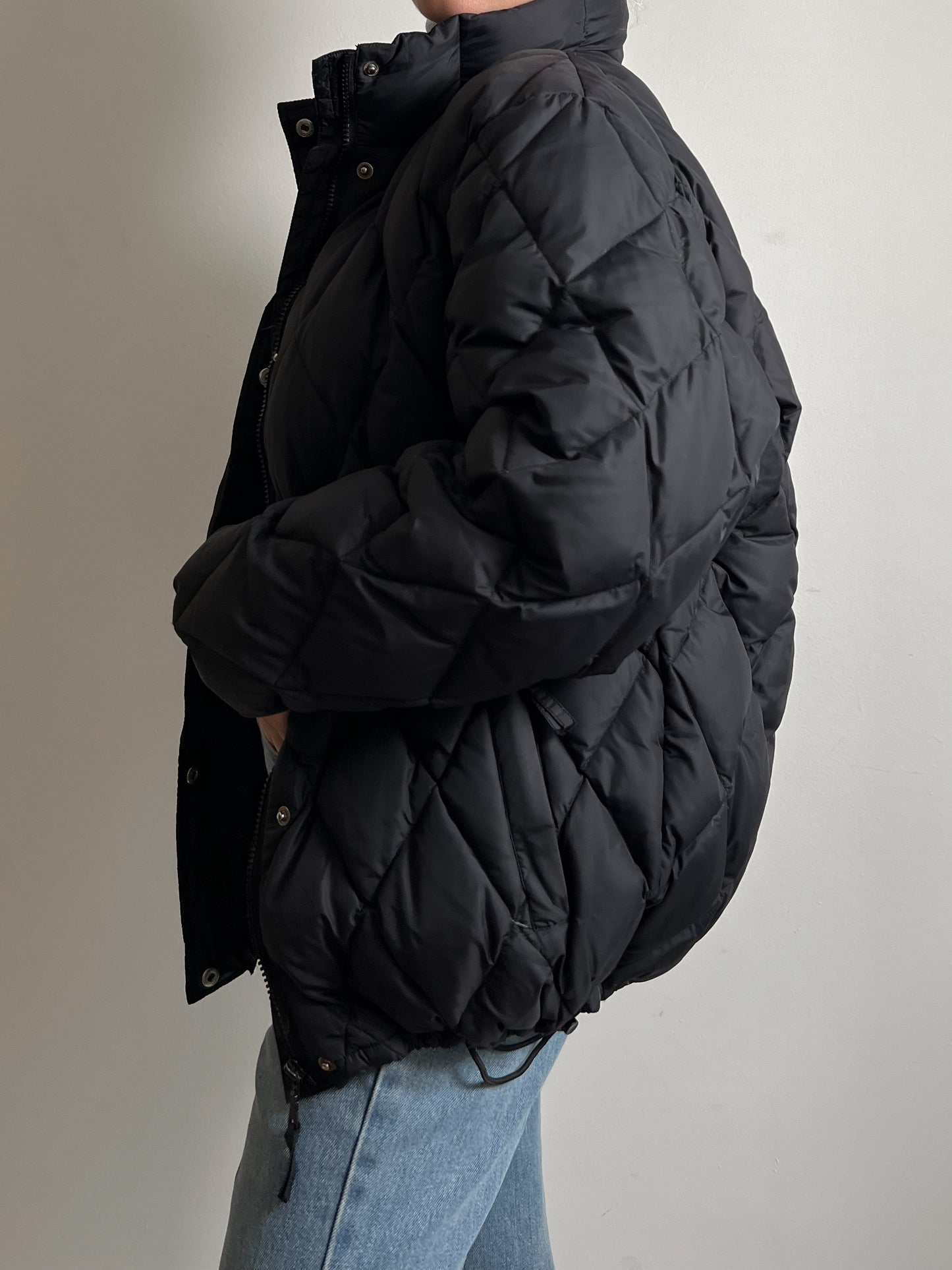 Black puffer jacket