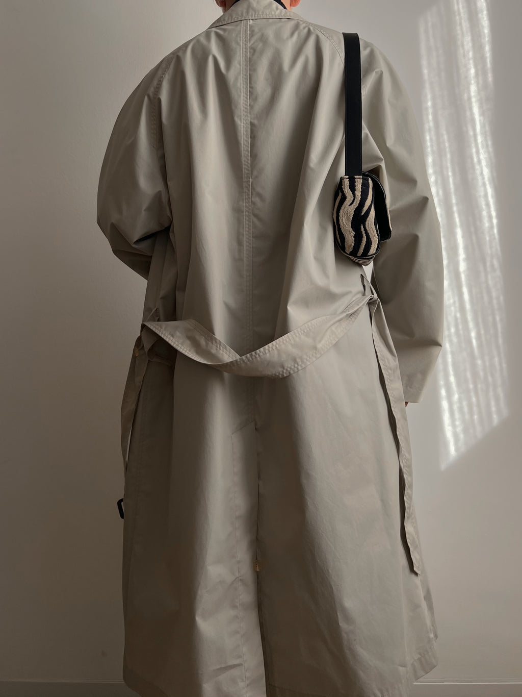 Trench classico in misto cotone