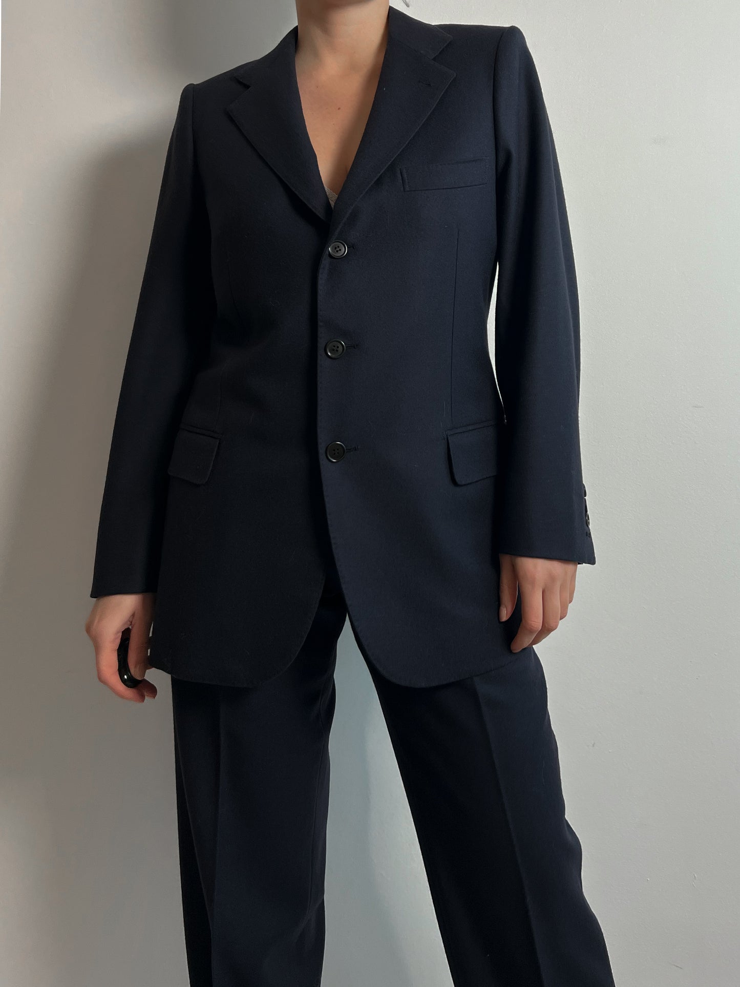 Pure wool blue suit