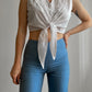 Smanicato bianco in cotone