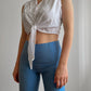 Smanicato bianco in cotone