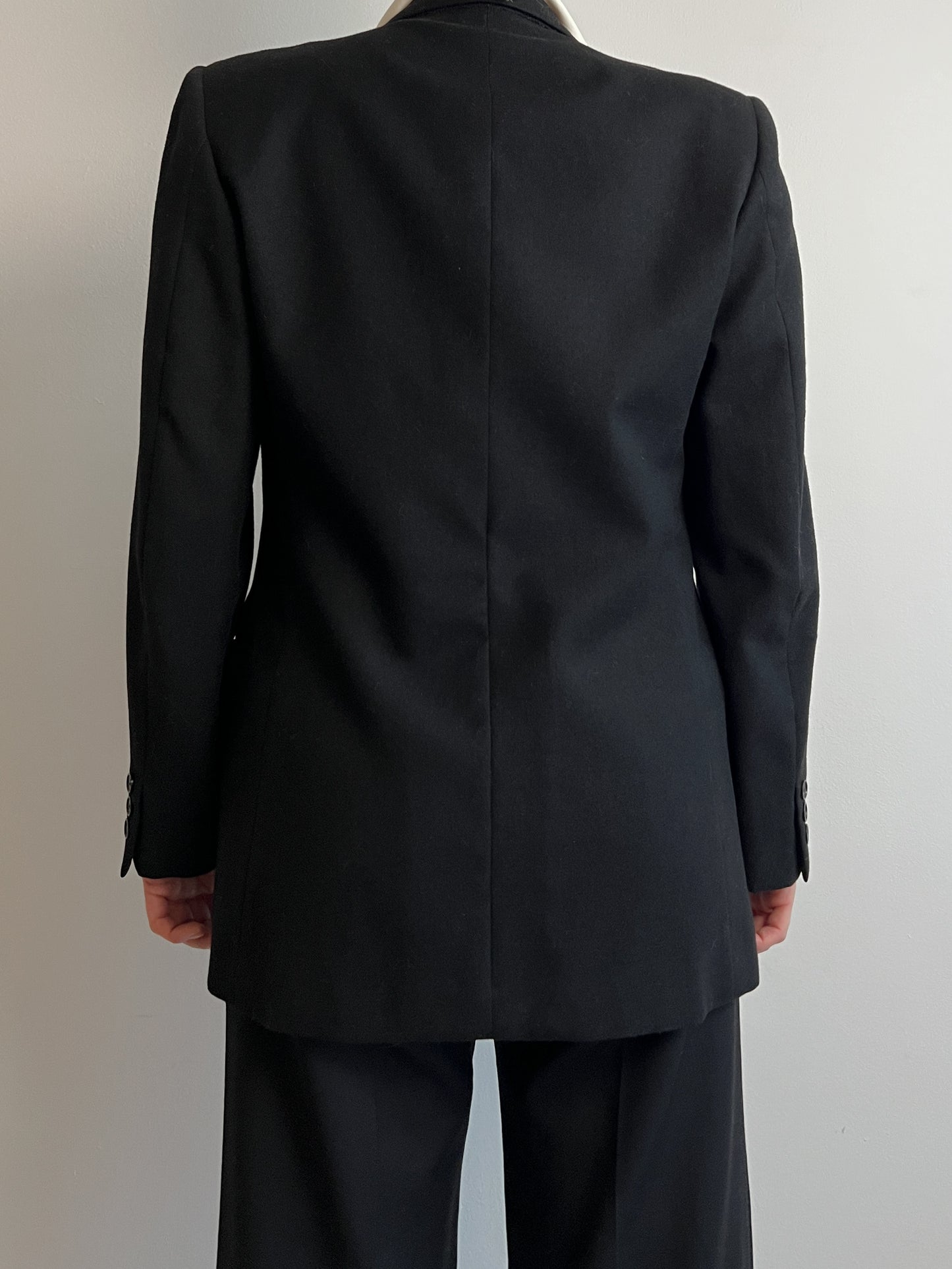 Pure wool black suit