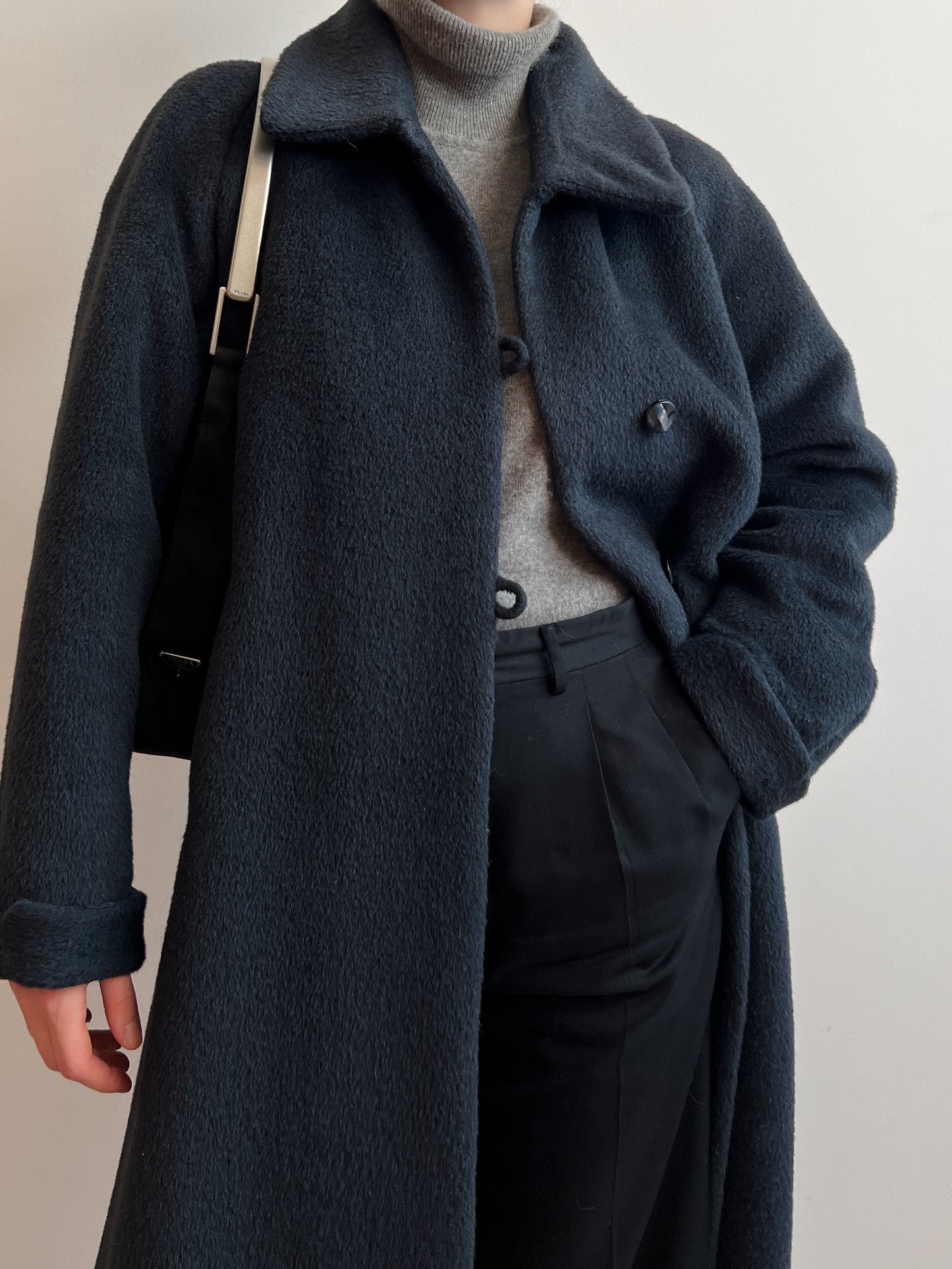 Lama blue long coat