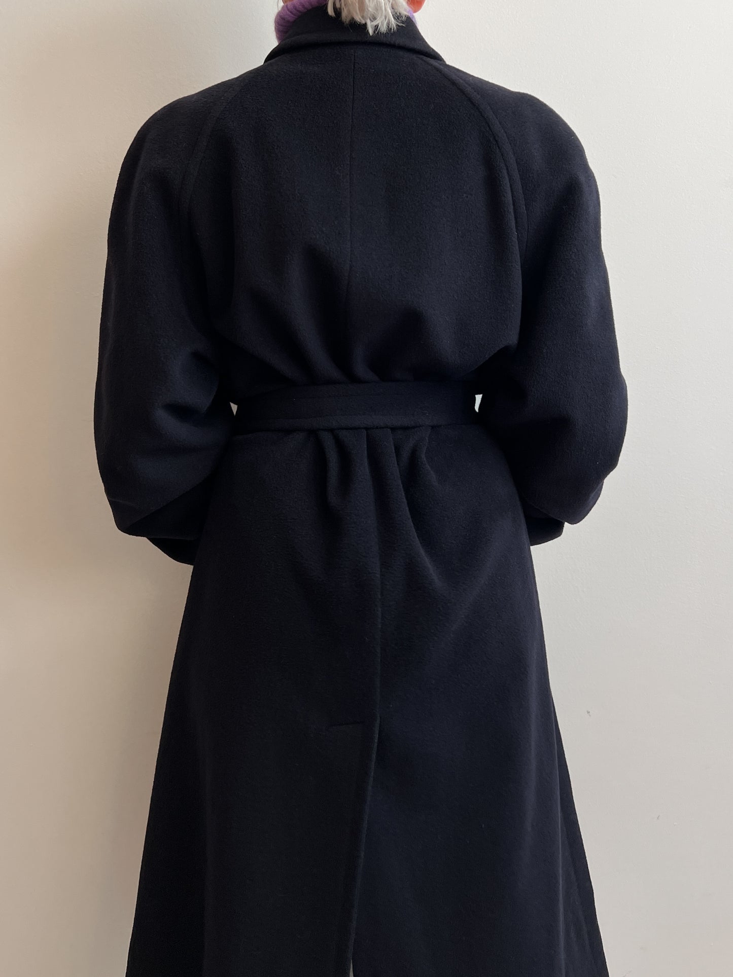 Wool and cashmere blue coat