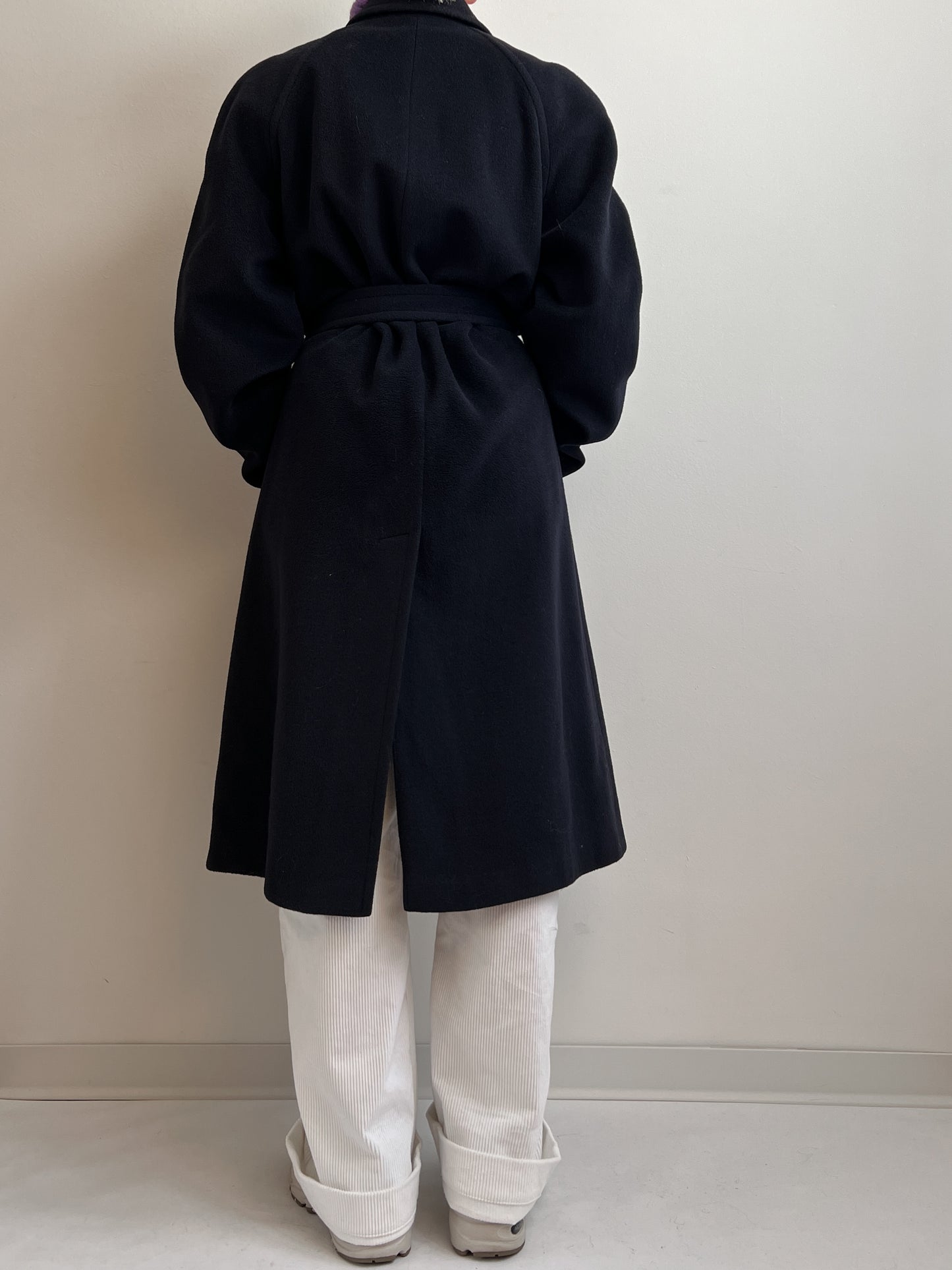 Wool and cashmere blue coat