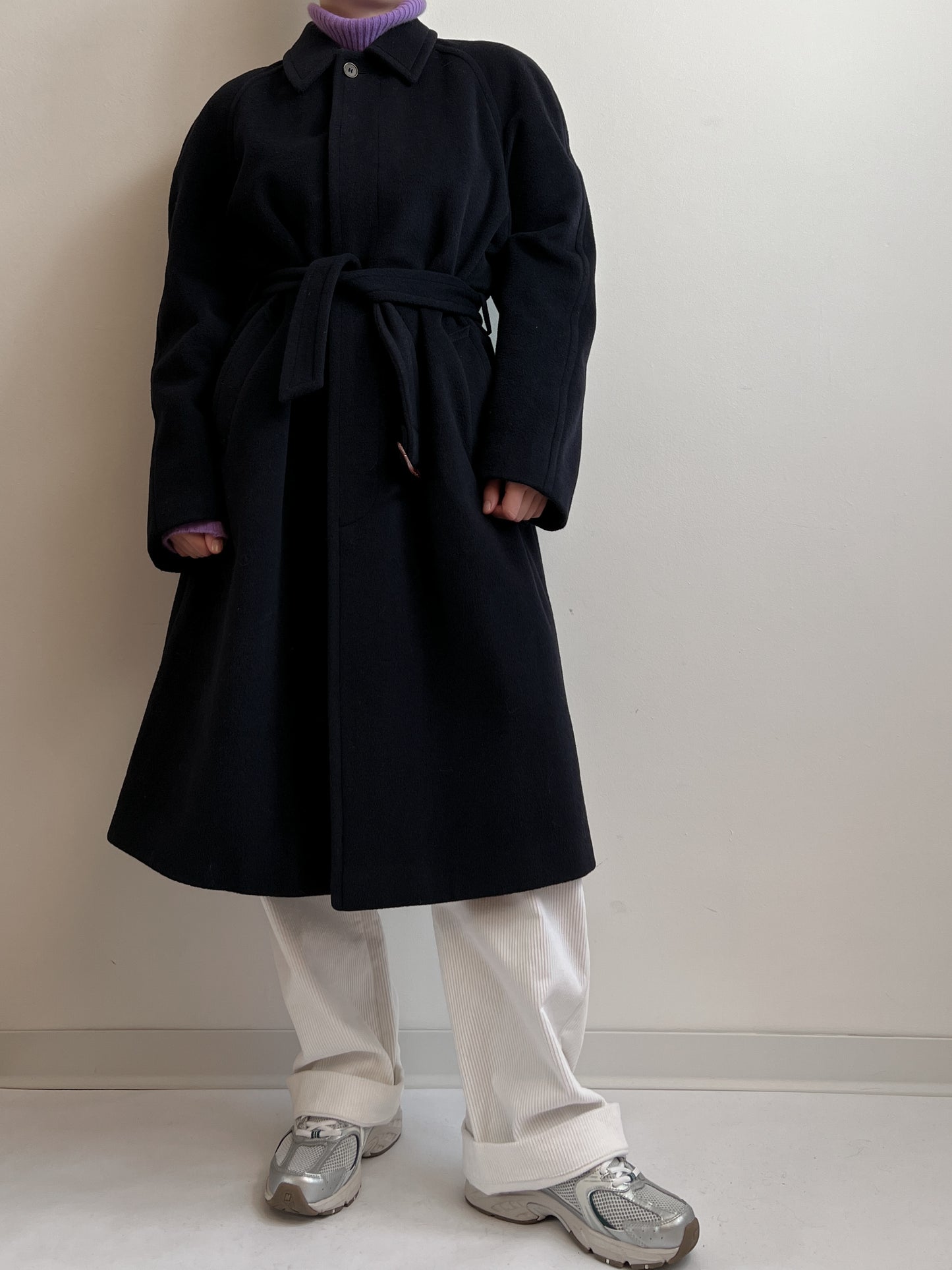 Wool and cashmere blue coat