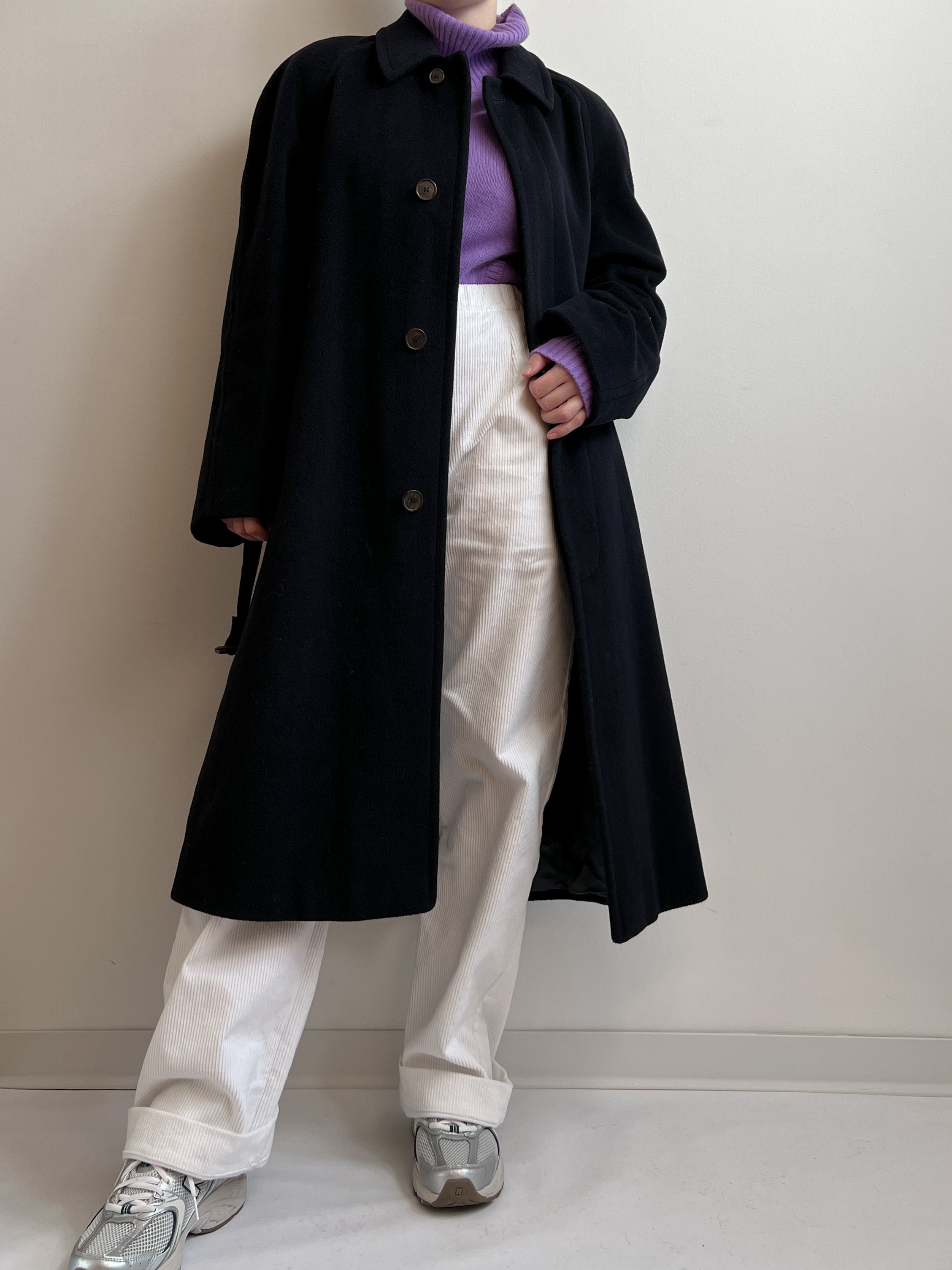 Wool and cashmere blue coat