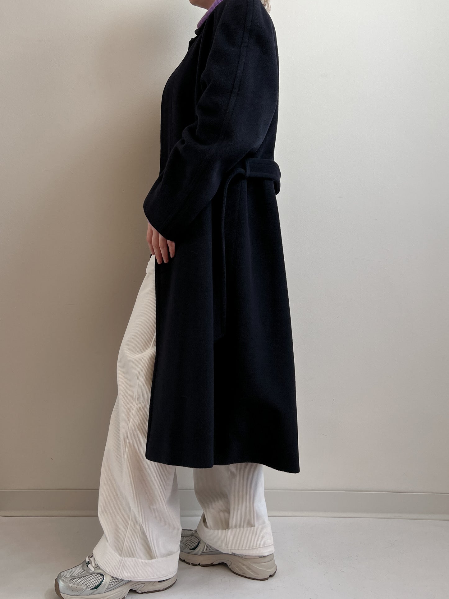 Wool and cashmere blue coat