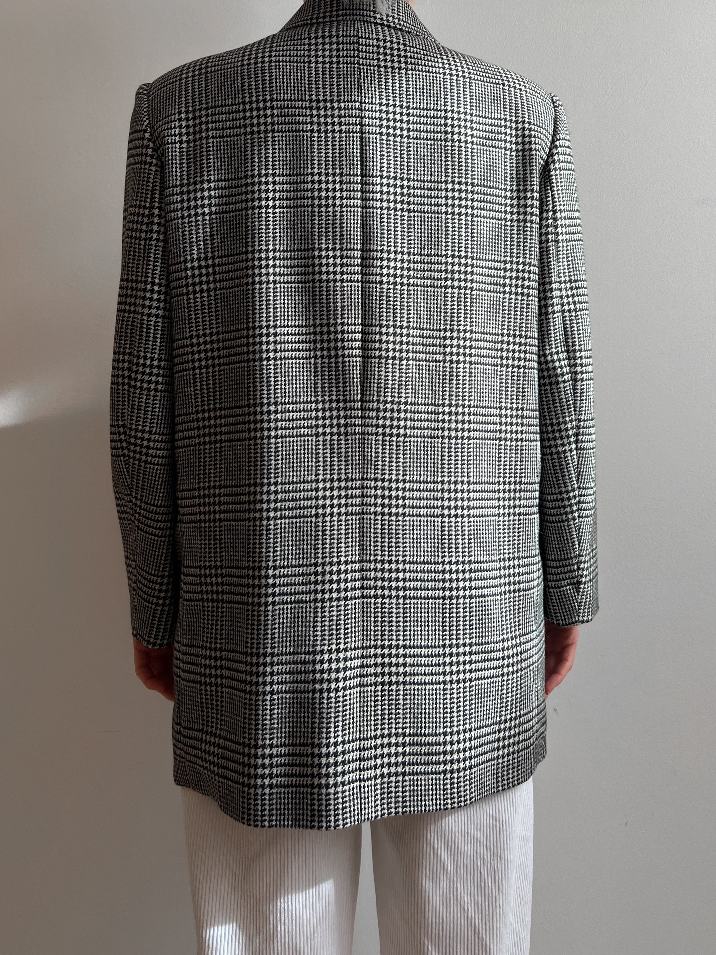 Pure wool pricipe di Galles blazer